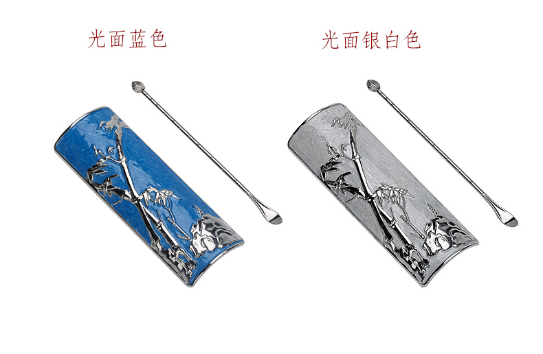 Calvin art or copper metal tea it suit teaspoon of tea spoon, enjoy tea holder ChaBo three - piece tea kungfu tea accessories