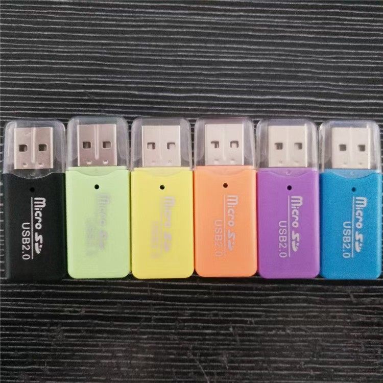High-Speed Usb2.0 Card Reader for Computer, Tf Card Reader for Mobile Phones, Audio, Sd, Car U Disk, Memory Card, Mp3/4, Portable Car Audio Card Reader, High-Speed Transmission