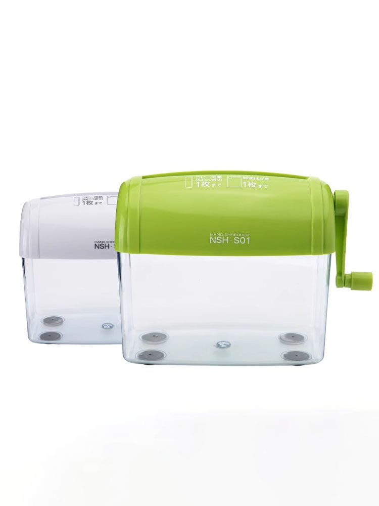 Digio2 Small Manual Shredder Mini Office Home Use Advanced Confidentiality Essential Privacy Anti-Leakage Personal Portable Hand-Crank Desktop Type 3.5mm Strip Commercial Secret Shredder