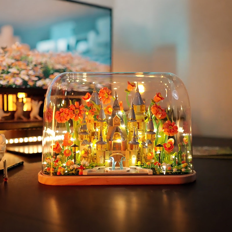 Fermi Small Particle Building Blocks Flower Forest Castle Dreamy Toys Birthday Gift for Boyfriend/Girlfriend Children's Assembly Ornaments