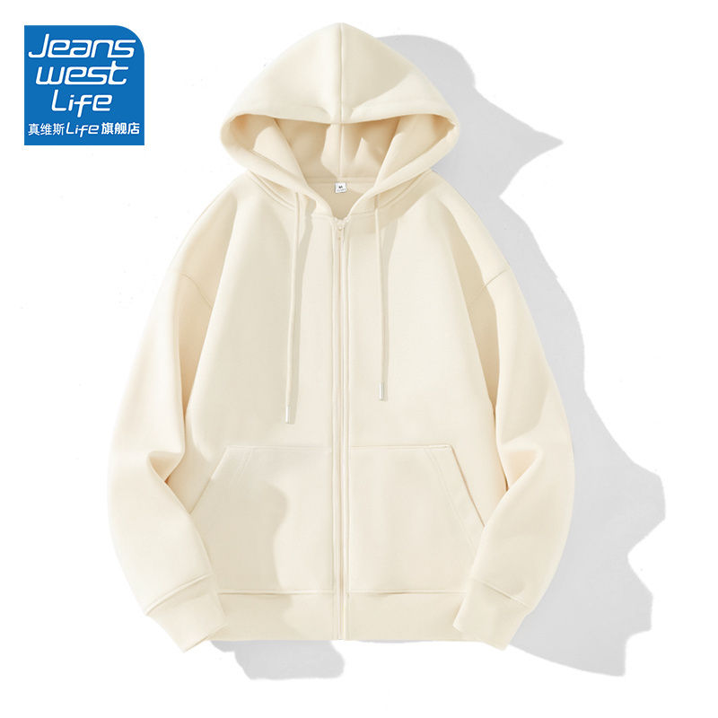 Jeanswest Life Hooded Sweatshirt for Women, 2026 New Popular Design, Loose Top Jacket for Women, Spring and Autumn Style