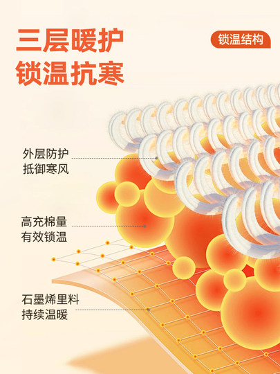 JeansWest LIFE graphene cotton coat men's winter color-blocking cotton coat men's thickened couple's bread coat M