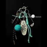 Плетеная подвеска для ключей, баскетбольный брелок, подарок на день рождения