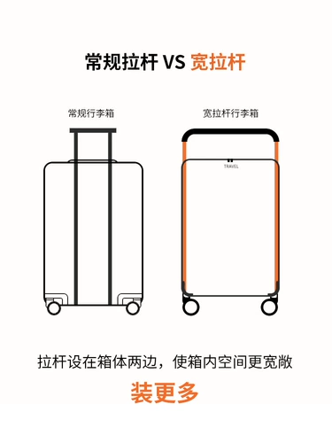 Вместительный и большой высококачественный синий универсальный чемодан, 20 дюймов