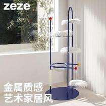zeze cat climbing frame cat nest cat tree one-piece metal space capsule cat climbing frame that does not take up space a comprehensive collection of cat supplies