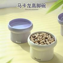 Cat bowl ceramic water bowl cat food bowl rice bowl cat food dog bowl large diameter kitten tall rice bowl pet special bowl