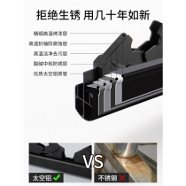 New windproof aluminum alloy clothes drying pole single pole balcony hanging top-mounted fixed top rod clothes drying rack product