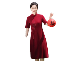 Mothers wedding dress 2024 new mother-in-laws wedding dress wedding noble and foreign style summer national style