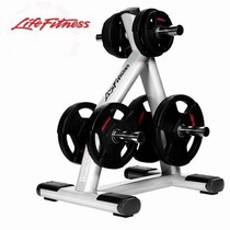 Life Fitness PU barbell plates for fitness environmentally friendly tasteless large-hole hand-grabbed Olympic bar strength-coated dumbbell plates
