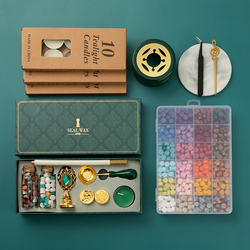 ワックスシールセット、ツールのフルセット、ワックス、ワックス粒子、教師、クラスメート、ボーイフレンド、ガールフレンドへのクリエイティブなギフト、誕生日プレゼント
