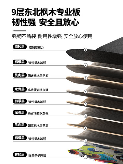 滑板专业板成人儿童青少年男孩女孩初学者双翘四轮滑板车10一12岁