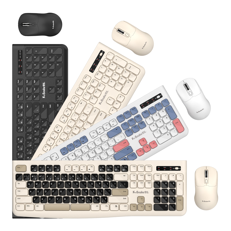 Wk900 Bluetooth Dual-Mode Single Keyboard and Mouse Set Wireless Keyboard and Mouse Set Office Computer Keyboard