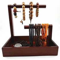 Wenwan hanging string rack solid wood bracelet rack storage jewelry box entry key sundry storage tray bracelet display rack