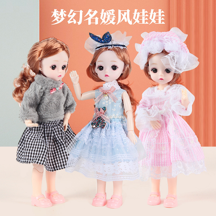 Đồng hồ búp bê Barbie đồ chơi cô gái mô phỏng công chúa dễ thương hộp quà quá khổ set quà sinh nhật cho trẻ em búp bê cổ trang búp bê