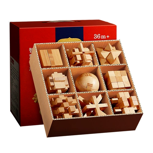 Интеллектуальная головоломка, деревянный комплект для школьников, детская интеллектуальная игрушка, полный комплект