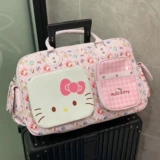 Hello Kitty, hello kitty, мультяшная сумка для путешествий, милый картхолдер, вместительный и большой чемодан, портативная спортивная сумка