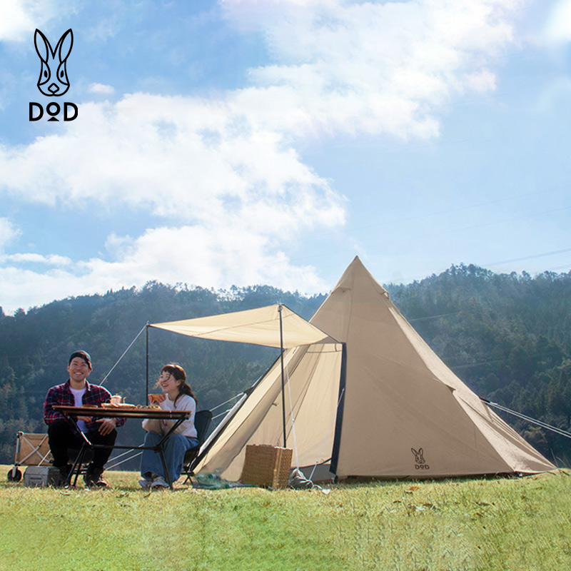 DOD ピラミッド型テント アウトドア 一晩 ポータブル 折りたたみ キャンプ用品 厚手 T8-200