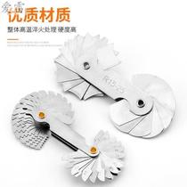 Radian measuring ruler line cutting radius thread gauge alloy steel r gauge internal and external fillet manual r angle tool