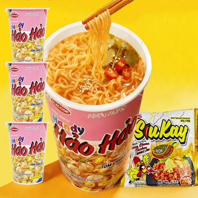 ACECOOK酸辣虾方便面香味浓郁