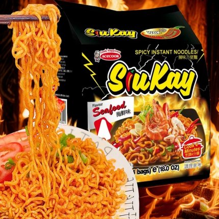 ACECOOK越南进口方便面袋装 火鸡面 方便面拌面