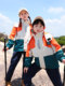 Boys' Three-In-One Detachable Outdoor Jacket for Children, New Autumn and Spring Clothing, Windproof Jacket for Older Children and Girls, School Uniform