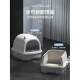 Stainless steel cat litter box enclosed kitten cat litter box cat litter box anti-splash mat cat litter box deodorant fully enclosed