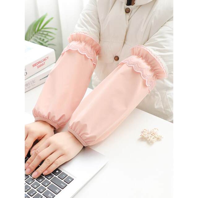 Sleeves anti-dirty cute sleeves for women 2026 new winter long sleeves women's extended and widened adult sleeves down jacket