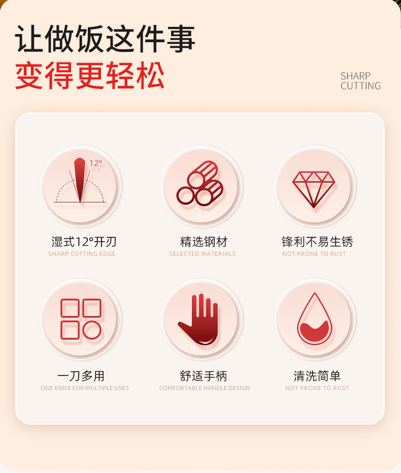 安享好物 安享A级轻片刀-快本领航切片刀  