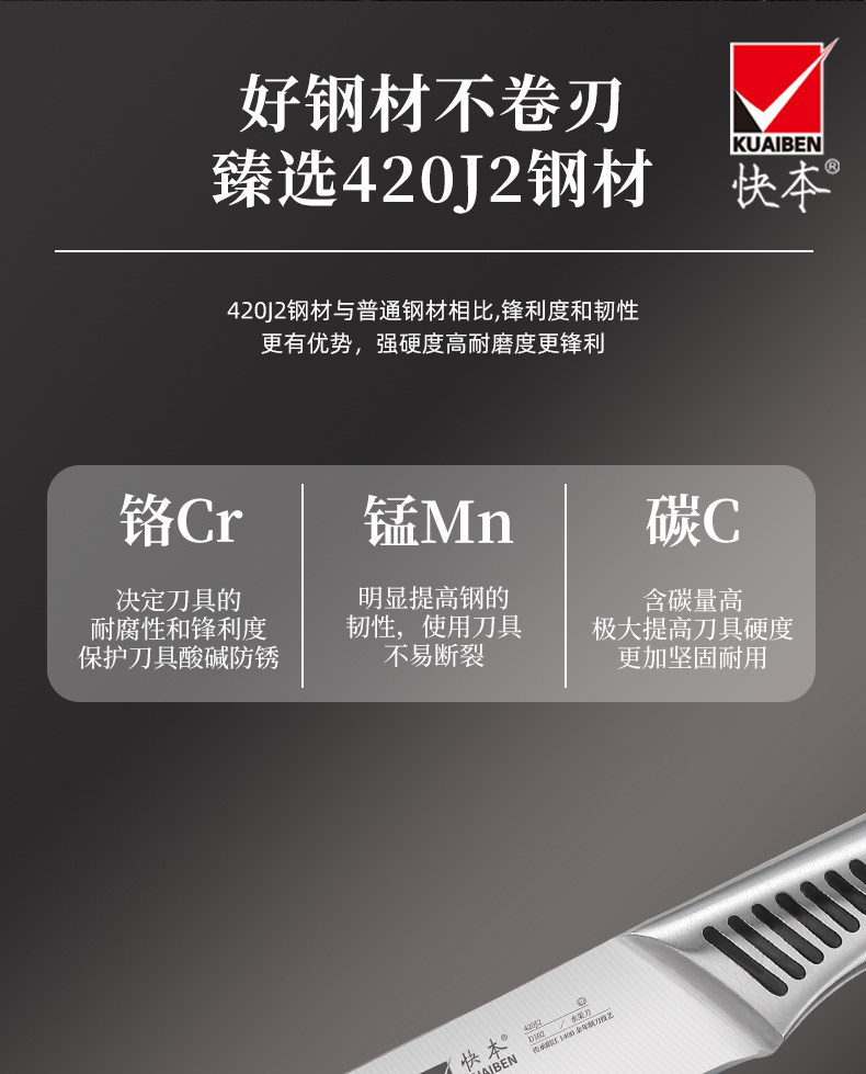 安享好物 安享B级水果刀-快本水果刀  