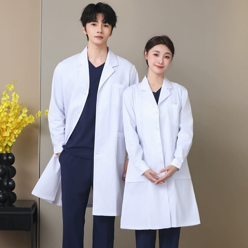 Элитный белый халат, униформа врача, униформа медсестры для школьников, короткий рукав