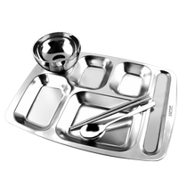 304 stainless steel children dinner plate sub-g baby male and female child dining tray special tableware rice bowl