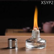 Glass alcohol lamp tea stove tea set white peat stove alcohol stove tea warmer tea ceremony heating insulation coffee trumpet