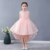 Váy mùa hè cho bé gái, váy công chúa cotton trẻ em, váy trẻ em cô gái hoa chủ nhà, phong cách Trung Quốc - Váy trẻ em