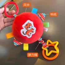 Baby vision training red ball 0-3 months newborn baby visual pursuit red soft cloth ball toy 1 year old
