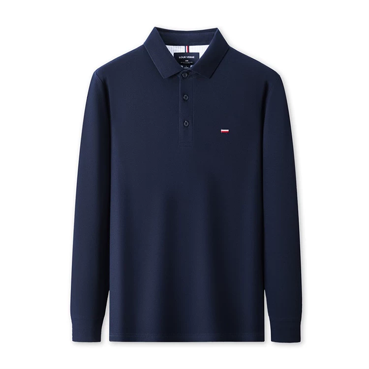 (Кросс-бордер) элитное polo с длинным рукавом, осенний футболка для отдыха