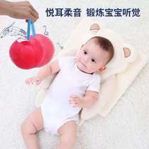 Sensory system follows the baby - bite training ball player chews and grasps the ball and caresses the one-month-old touchable ball fabric red baby toy