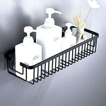 Rectangular bathroom bathroom shower single-layer wall-mounted storage rack} toilet 304 mesh basket stainless steel