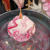 Drifting intangible cultural heritage paint fan material package pigment Chinese style handmade DIY tools stall group fan bleaching and dyeing group building fan