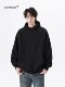 420g Heavyweight Hooded Fleece Sweatshirt for Men and Women, Autumn Trendy Brand, High-End Loose Jacket, Black Base Layer Hoodie