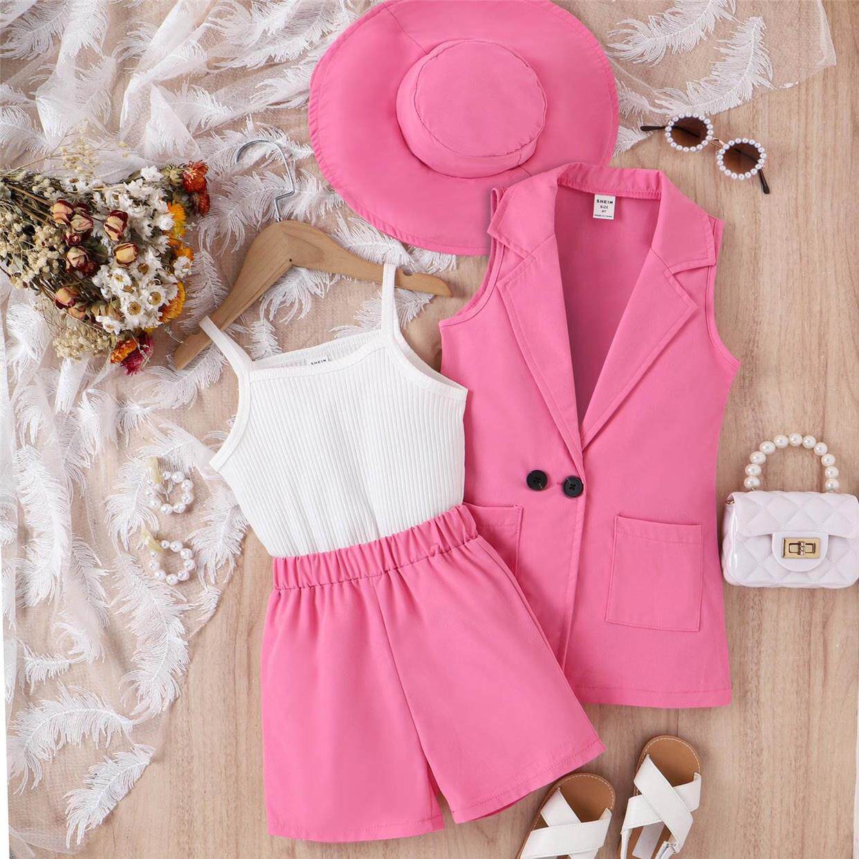 4 piece summer outfit set for girls – stylish