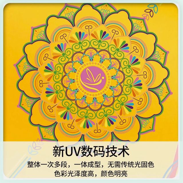 Professional grade yoga mat, natural rubber, non-slip, high-end fitness mat, sweat-absorbent printed high-end yoga mat, home floor mat