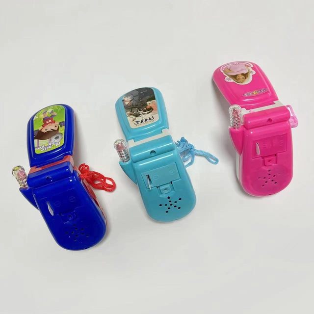 Flip phone toy music toy phone baby child simulation mobile phone cartoon boy girl baby can chew
