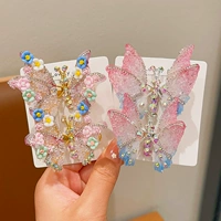 Розовая бабочка + розовая синяя бабочка 2 пары