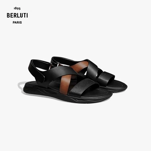 [Специальное предложение на конец сезона]Мужские кожаные сандалии Berluti Shadow