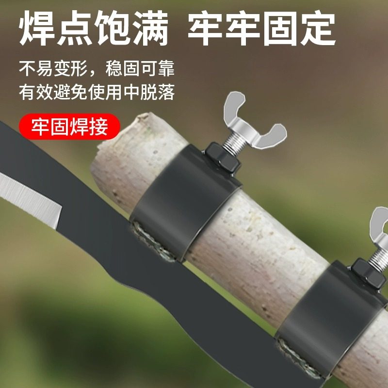 Manganese Steel Sickle for Agricultural Use, Branch Cutting Knife, Betel Nut Knife, High-Altitude Pruning Knife, Head for Cutting Fragrant Cabbage Vines, Outdoor Special Knife