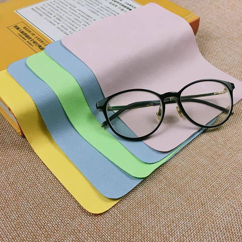 Opp Single-Piece Individually Packaged Glasses Cleaning Cloth, Full Range of Multi-Color Brushed Microfiber Cleaning Cloths 120Gsm