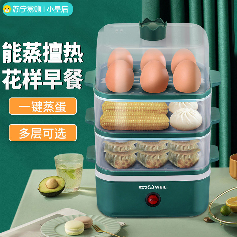 Boiled Egg Steam Egg automatic power off Mini steamed egg machine Small home breakfast Divine Instrumental Dorm Room Multifunction 2379-Taobao