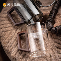 Chinese-style home drinking water and hospitality heat-resistant flower green tea cup living room home high-end fruit tea cup set 2378