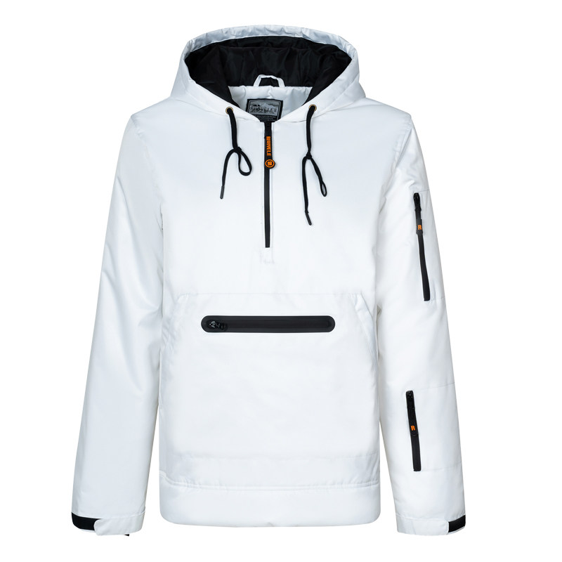 Professional men and women ski-wear single double board ski hooded sweatshirt with cotton warm and waterproof and abrasion-proof ski suit