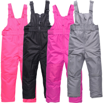 2018 New childrens ski pants for men and women wind-proof waterproof breathable small children warm cotton pants outdoor assault pants